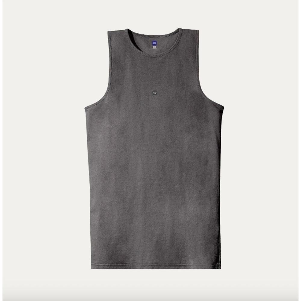 NWT Yeezy Gap Engineered by Balenciaga Loose Tank Top Dark Gray Sz L